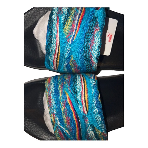 NWT Puma Black 7.5-Island Paradise-Leadcat Coogi Multi Wn’s Slides/Sandals - Picture 4 of 7